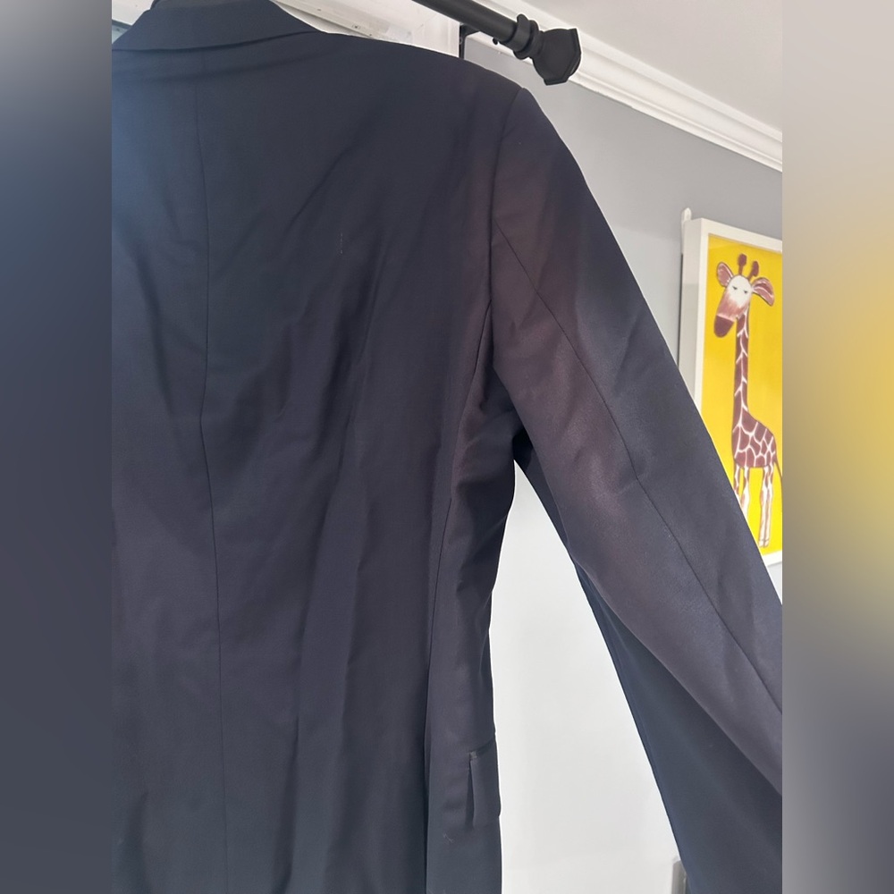 NEW HUGO BOSS SLIM-FIT TUXEDO JACKET AND PANTS IN WOOL SERGE SIZE 38R DARK BLUE - Picture 7 of 14